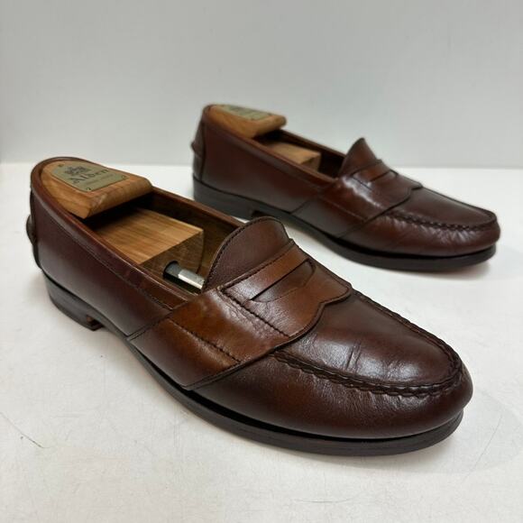 FULLY RESOLED Rancourt & Co. x Polo Country Penny Loafer Made in Maine USA 9 D main image 5